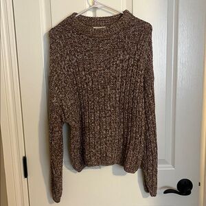 Universal Thread Brown and Cream Knit Sweater